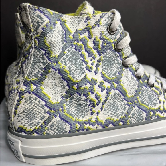 Converse Women's Chuck Taylor All Star Hi Sneakers 542479F Grey/Citron Sz 9.5 A+ - Picture 7 of 12